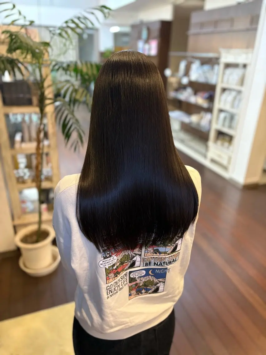 【新規限定】【髪質改善スペシャルコース✨️】カット+🫧うるツヤ髪質改善ストレート🫧+スペシャル髪質改善トリートメントの写真
