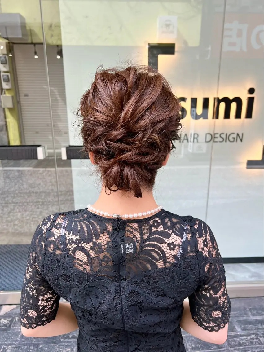 ショート カラー ヘアアレンジ 「sumi」 AMIのヘアスタイル