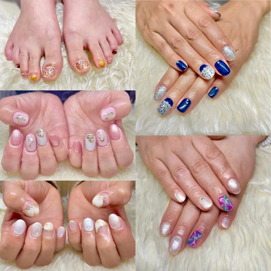 ネイル 長さ出し ジェルネイル 韓国ネイル マグネットネイル 持ち込み ハンドネイル Nail&eye Belire 新宿のネイルデザイン