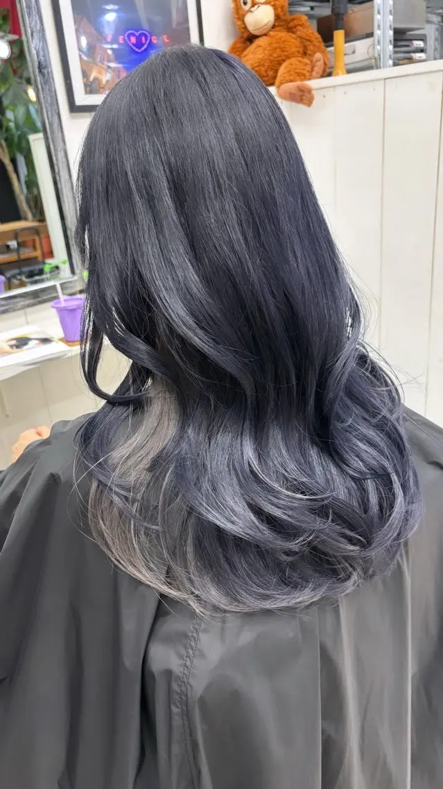 ロング カラー 永野 瑛大のヘアスタイル