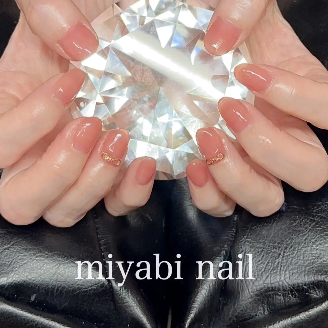 ネイル ジェルネイル ハート 持ち込み オフィスネイル ピンク miyabi nail 桂川駅近くのネイルデザイン