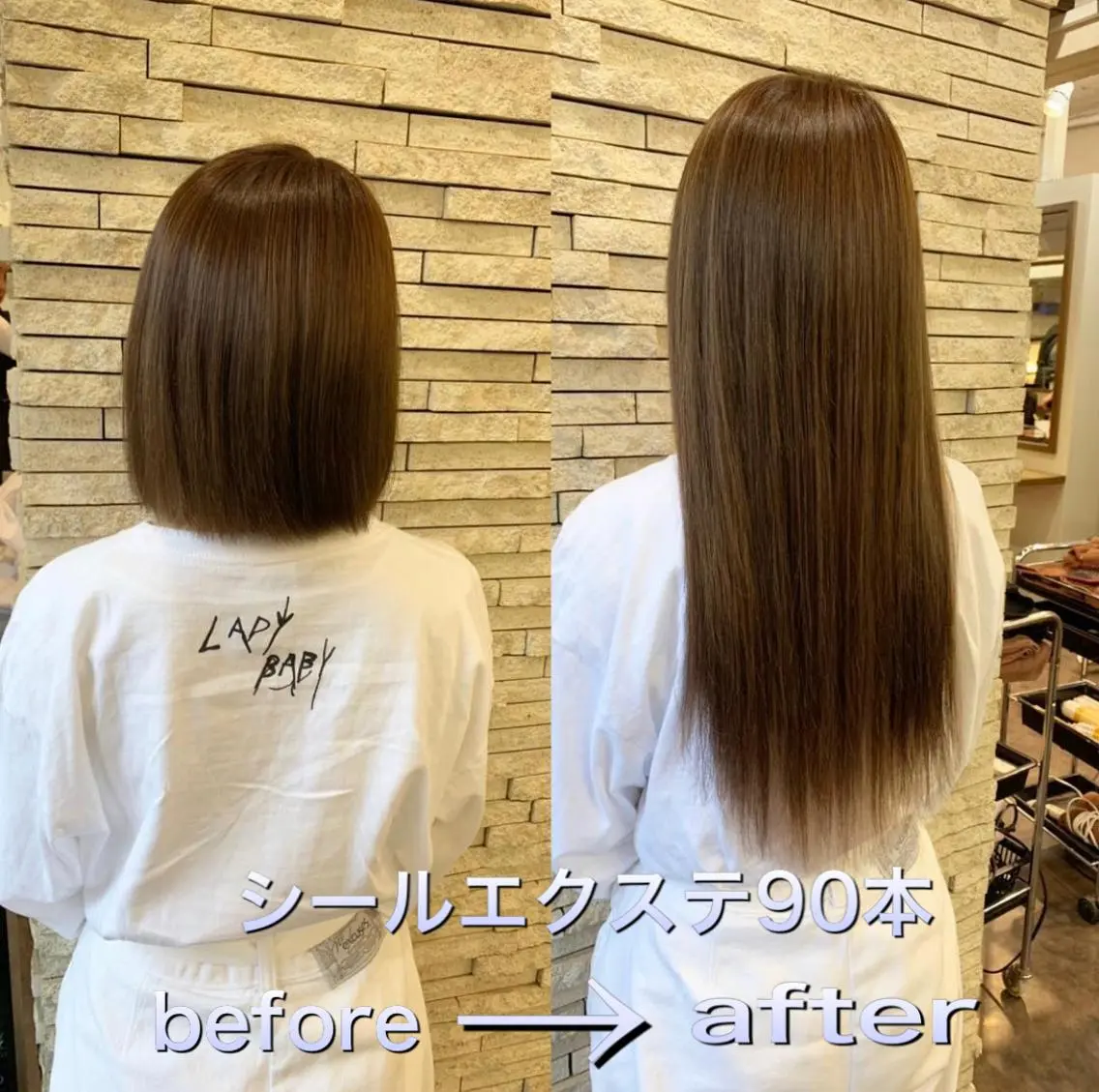 ロング カラー シールエクステ エクステ ロング JIL BLAN千葉 代表 Toshikiのヘアスタイル