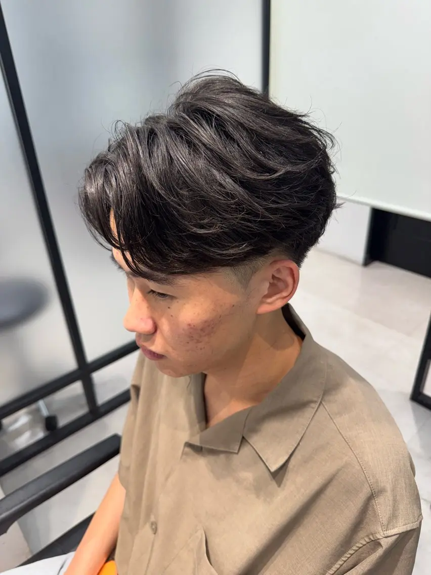 ショート パーマ ヘアアレンジ メンズ カット パーマ ヘアセット 🔥メンズ特化🔥 木村 祐太のヘアスタイル