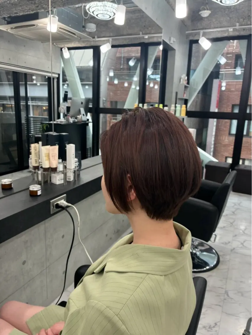 ショート ショートヘア カット ヘアカラー Endearing 🌟銀座のヘアスタイル
