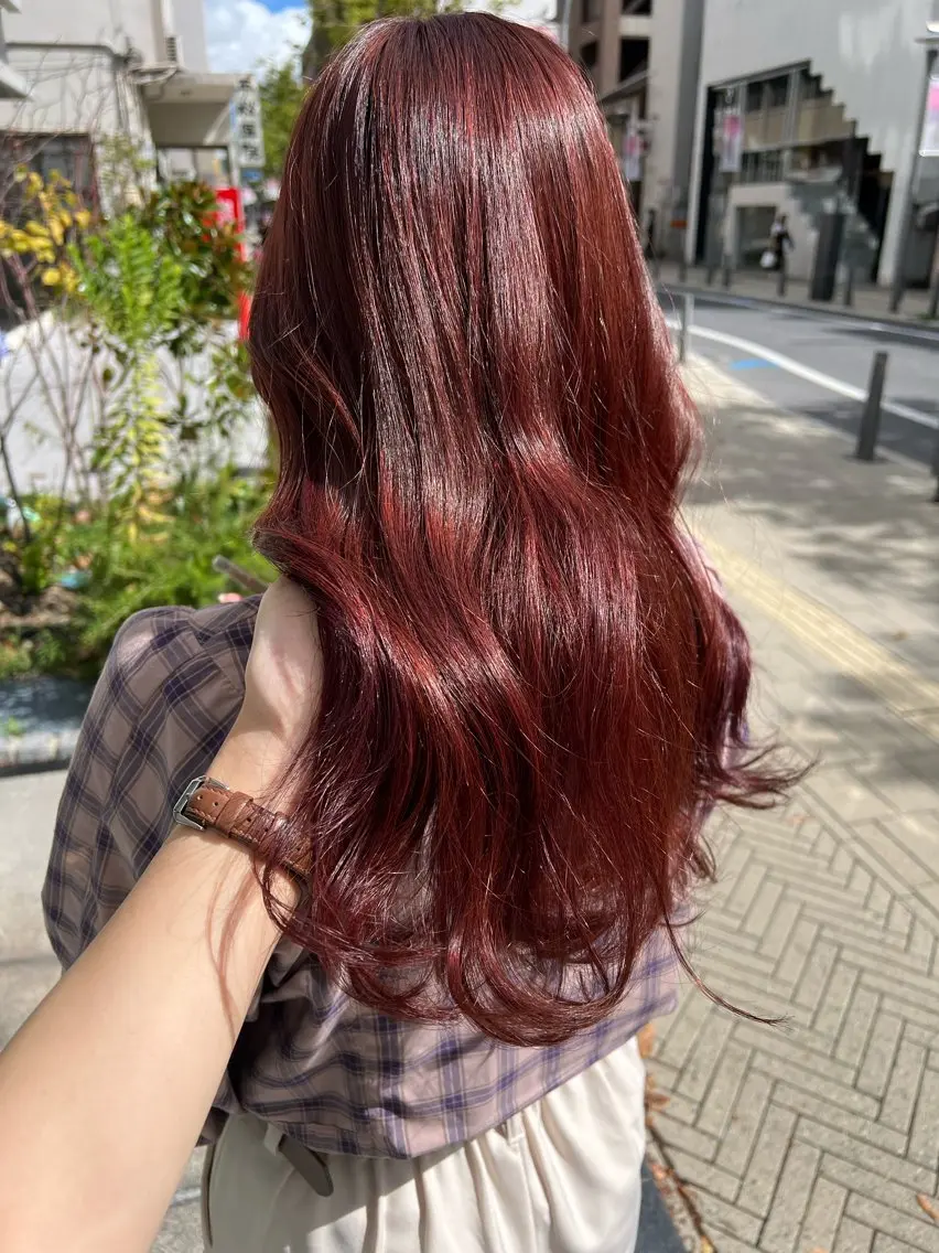 ロング カラー ヘアカラー ParveMix🍀 藤原愛未のヘアスタイル