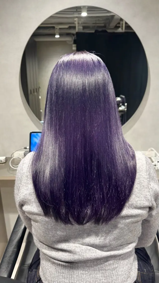 ロング カラー バレイヤージュ ミストバング ベージュカラー ブリーチ 抜きっぱなしブロンド 札幌美容師/ブリーチ /ハイトーン/Doiのヘアスタイル