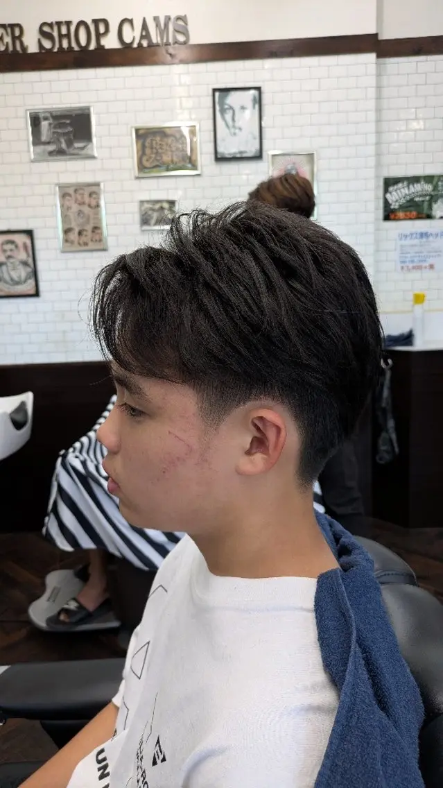 キッズ ミディアム カット 金城 宏宜のヘアスタイル