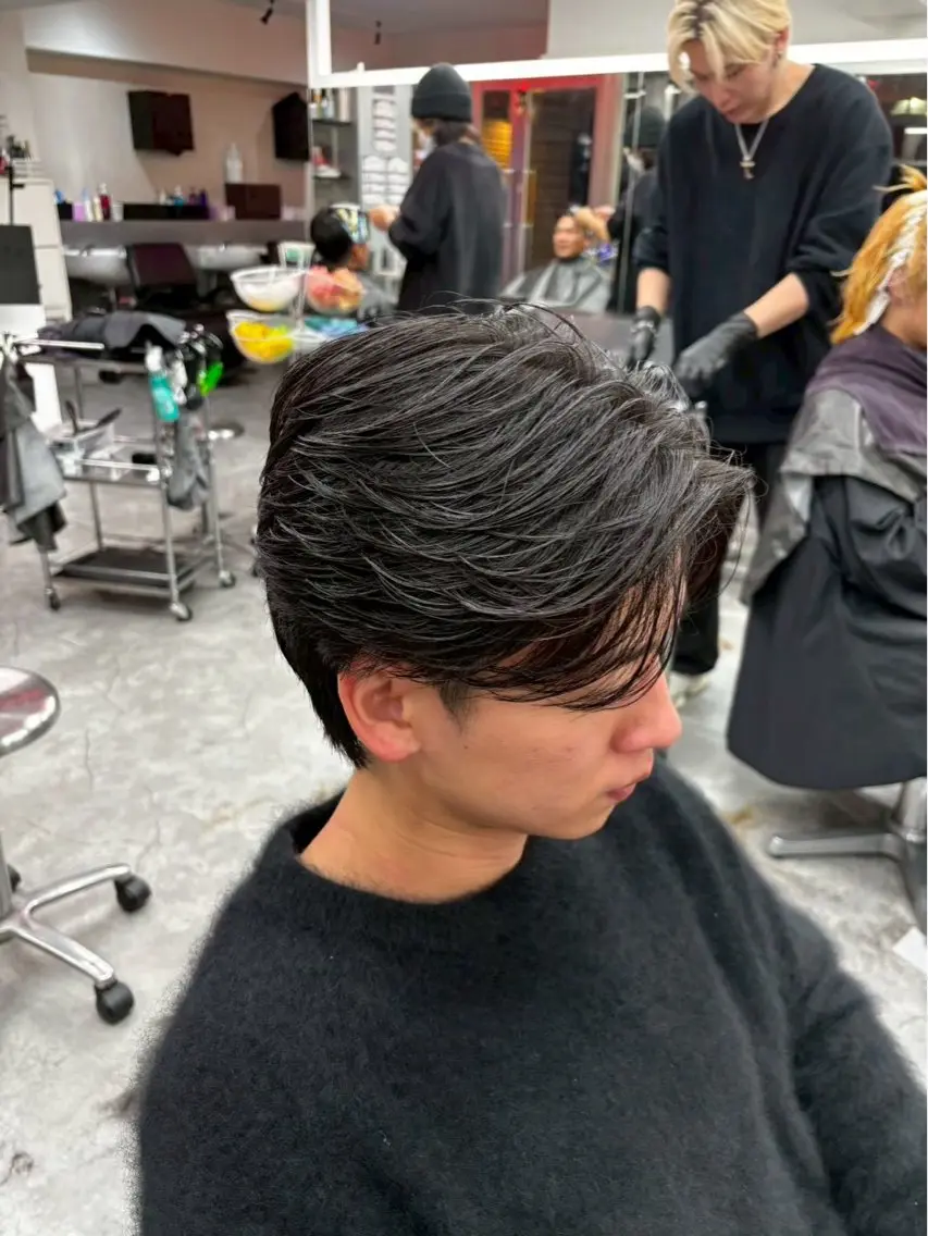 パーマ メンズ メンズパーマ 下北沢メンズパーマ 特化園田 楓莉のヘアスタイル
