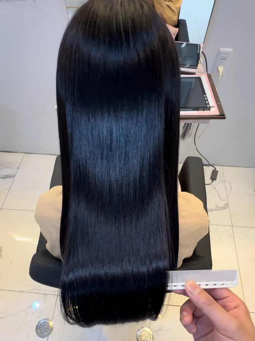 ロング 髪質改善 トリートメント カット ヘアカラー トリートメント 髪質改善/縮毛矯正 心斎橋/池本有宏のヘアスタイル