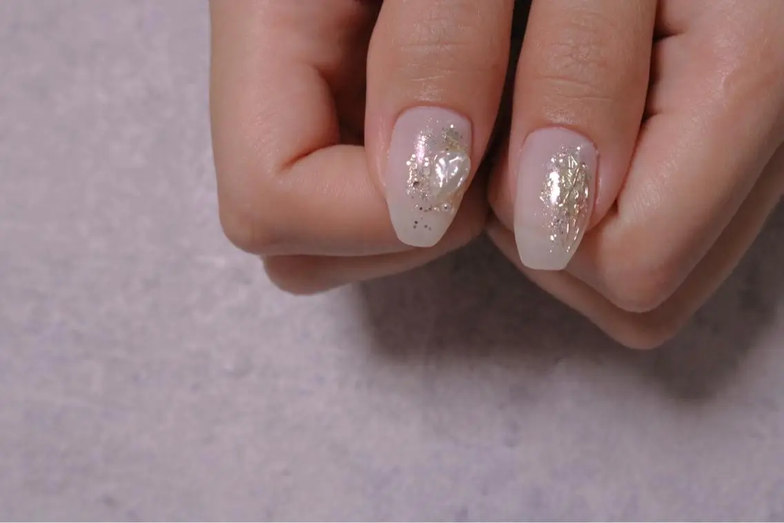 ネイル オーロラネイル カジュアル フラッシュネイル ジェルネイル ラメ(グリッター) ハンドネイル MH Nailのネイルデザイン
