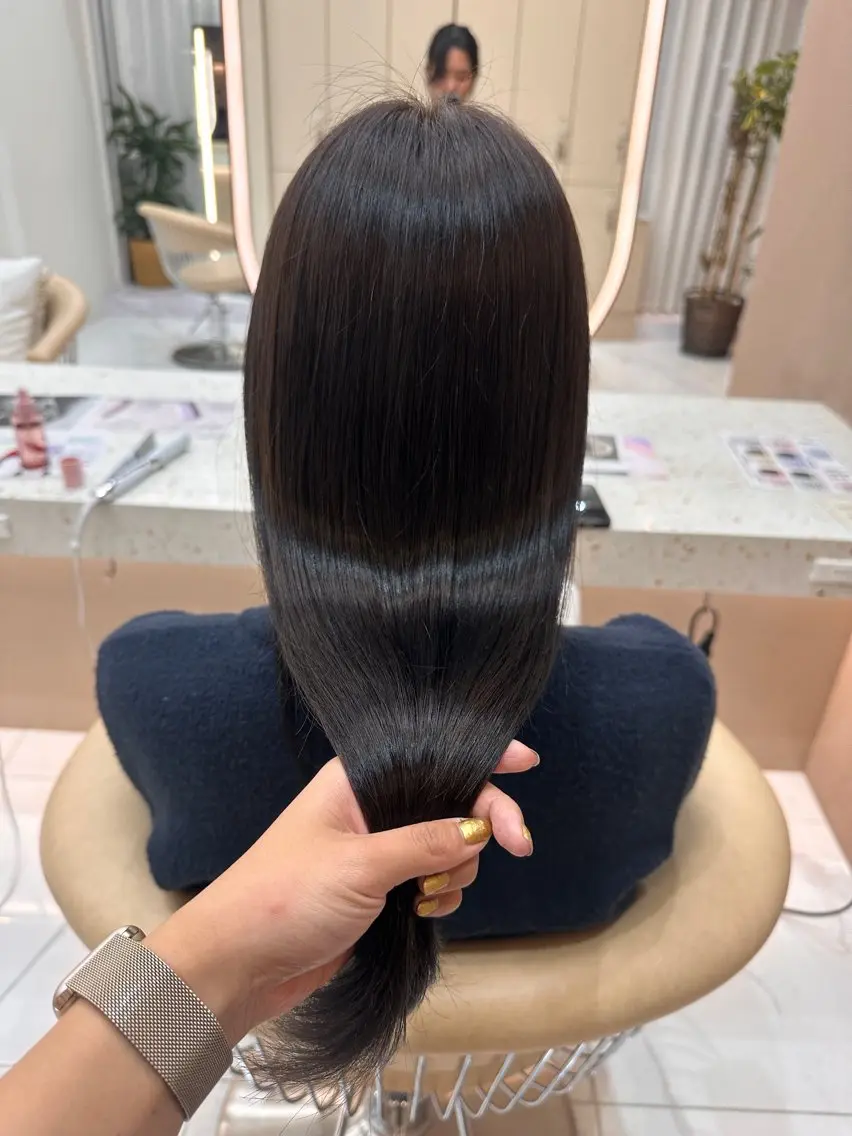 ロング カットモデル募集 長谷川のヘアスタイル