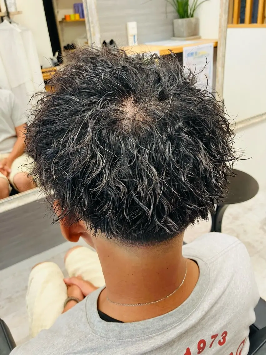 パーマ メンズ カット パーマ メンズ特化/パーマ/ フェードWATARUのヘアスタイル