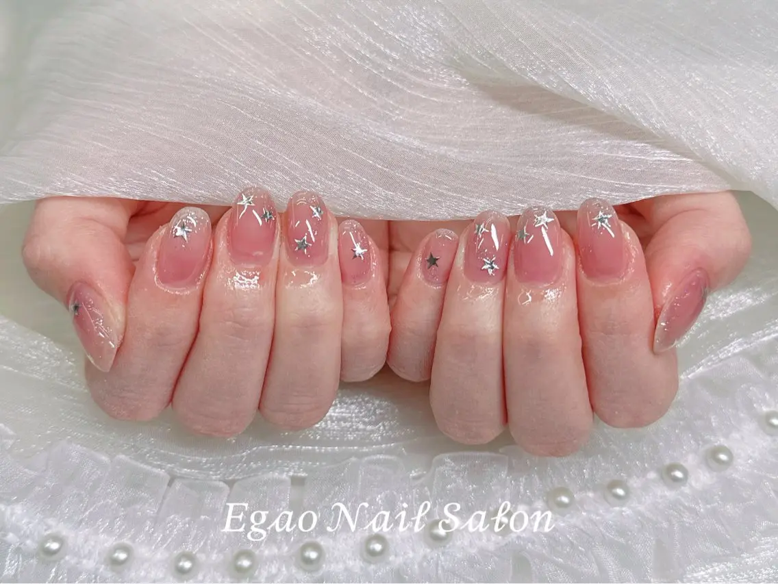 ネイル アートネイル フットネイル フレンチネイル ジェルネイル グラデーション ハンドネイル EGAO NAIL 錦糸町店のネイルデザイン