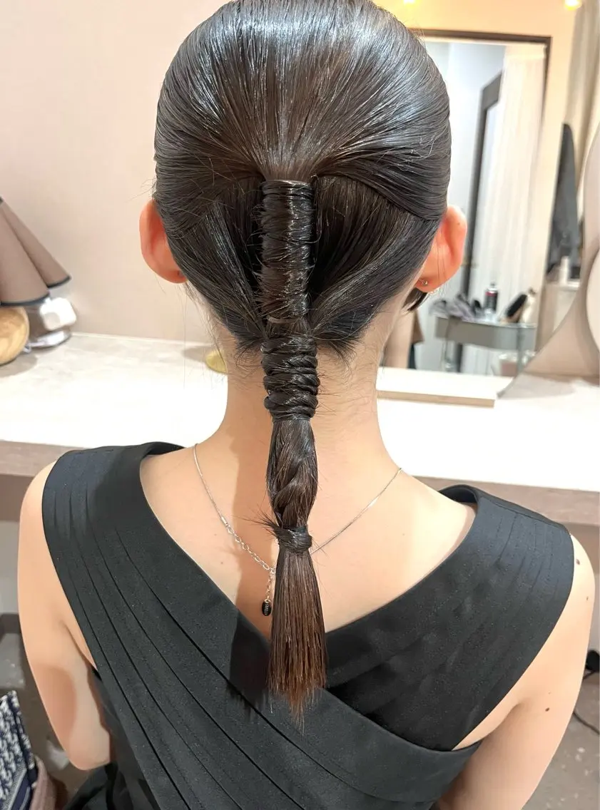 ミディアム ヘアアレンジ ヘアセット Mila Akariのヘアスタイル