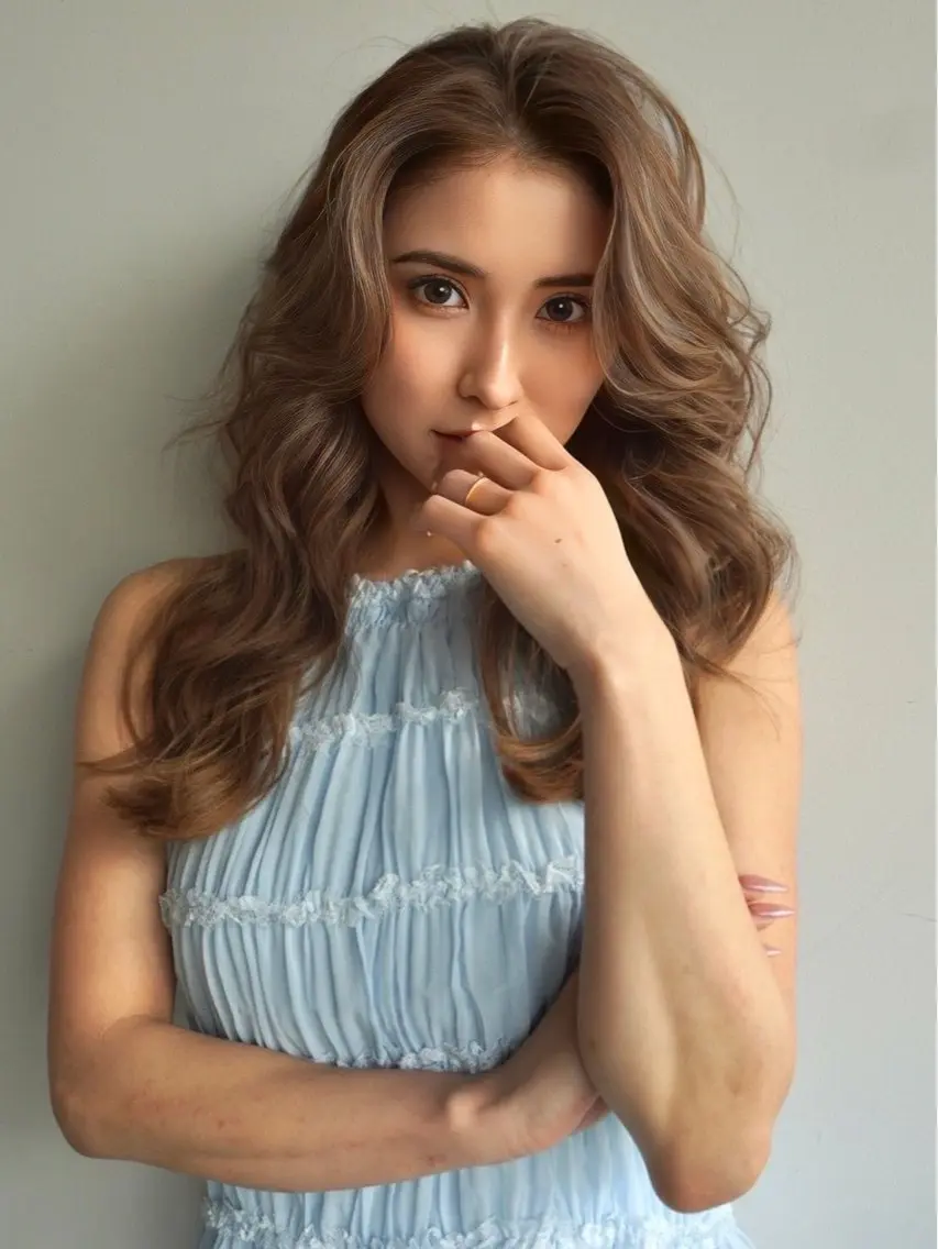 ロング DEAN ISLA 大人レイヤーカットのヘアスタイル