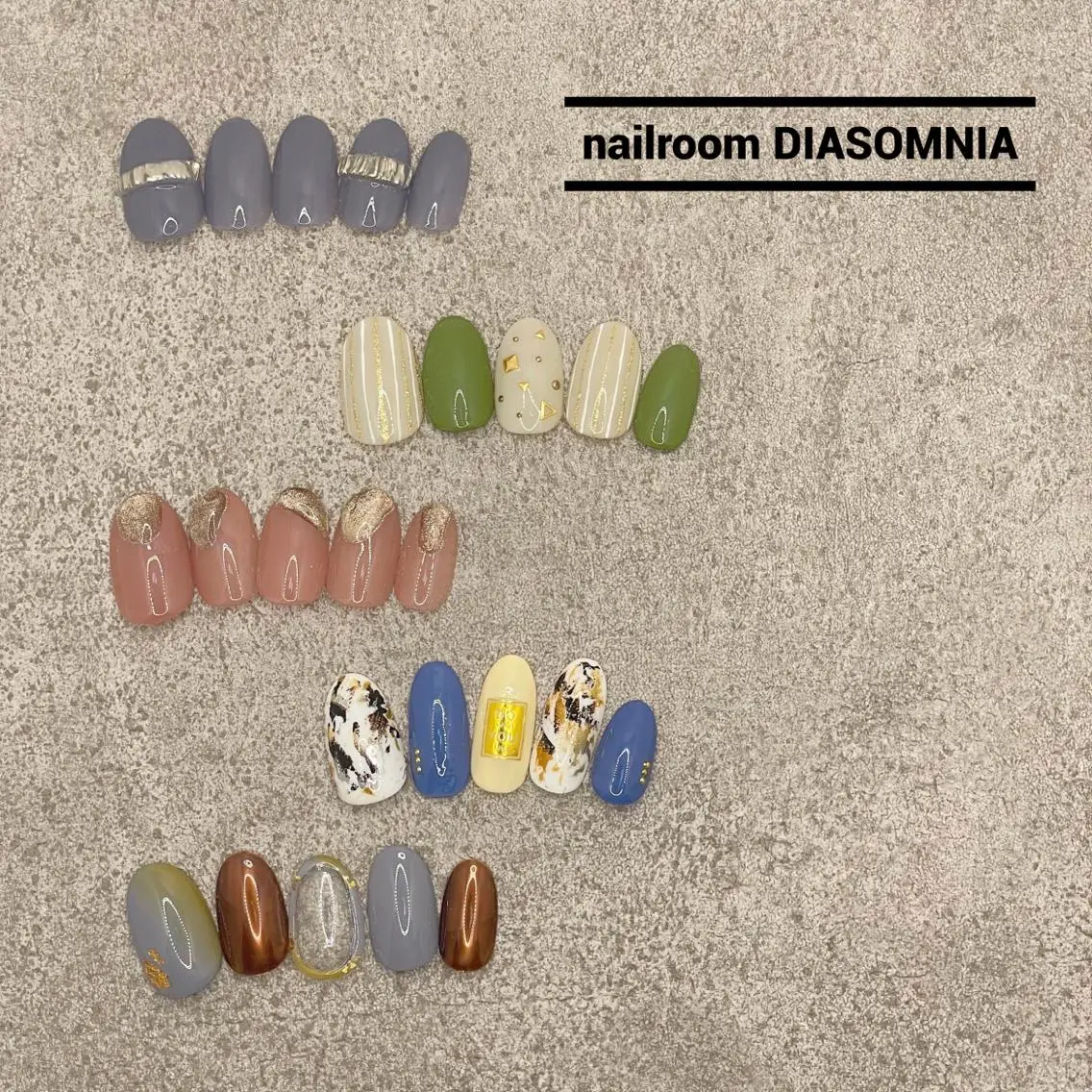 ネイル ハンドネイル nailroom DIASOMNIAのネイルデザイン