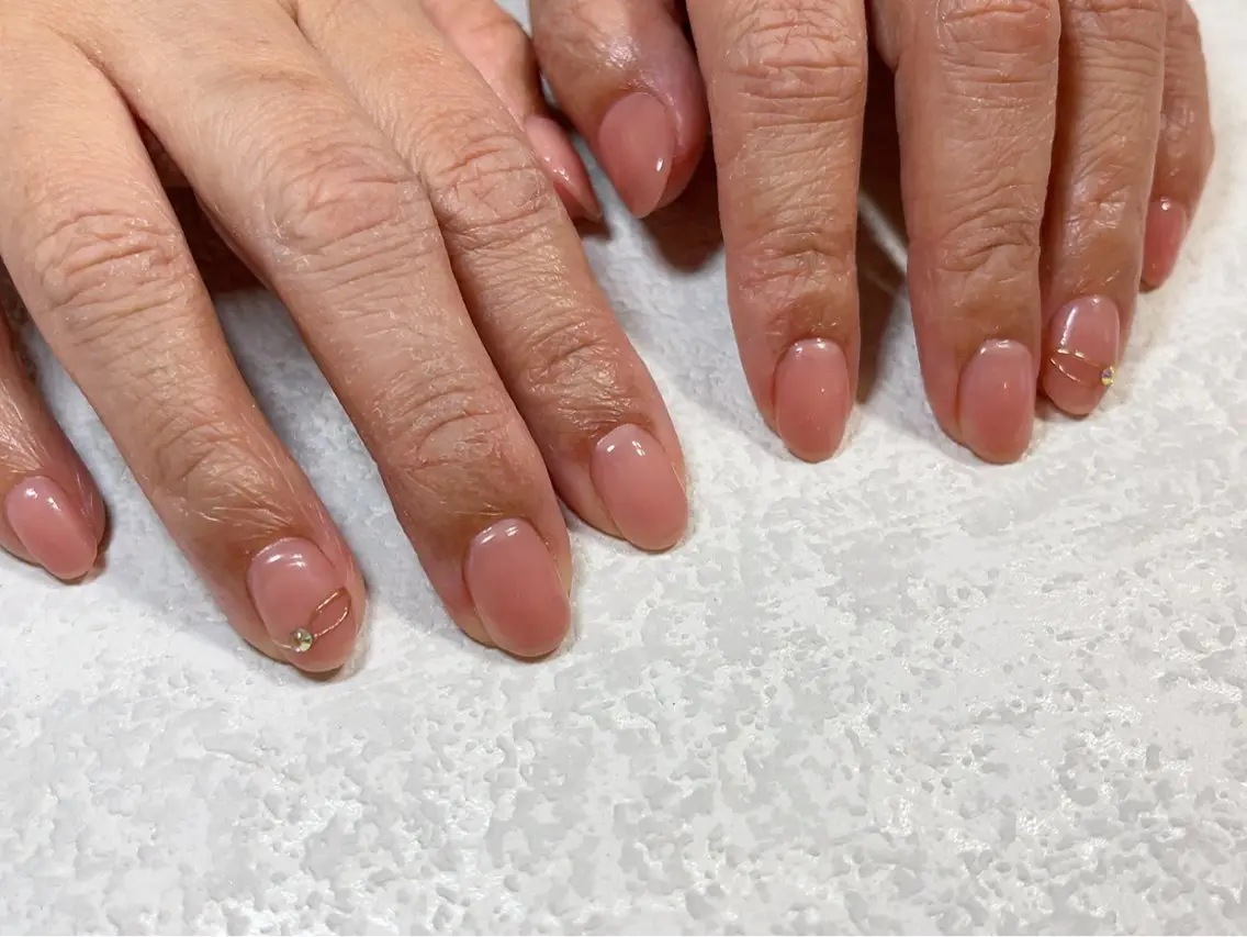 ネイル ジェルネイル メンズネイル パラジェル シンプルネイル 春ネイル kikinail 溝の口のネイルデザイン