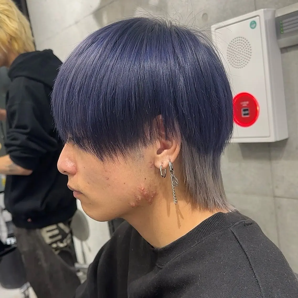 カラー メンズ メンズインナーカラー メンズショート メンズウルフカット インナーカラー ウルフカット カット ヘアカラー メンズパーマの達人 KAITOのヘアスタイル