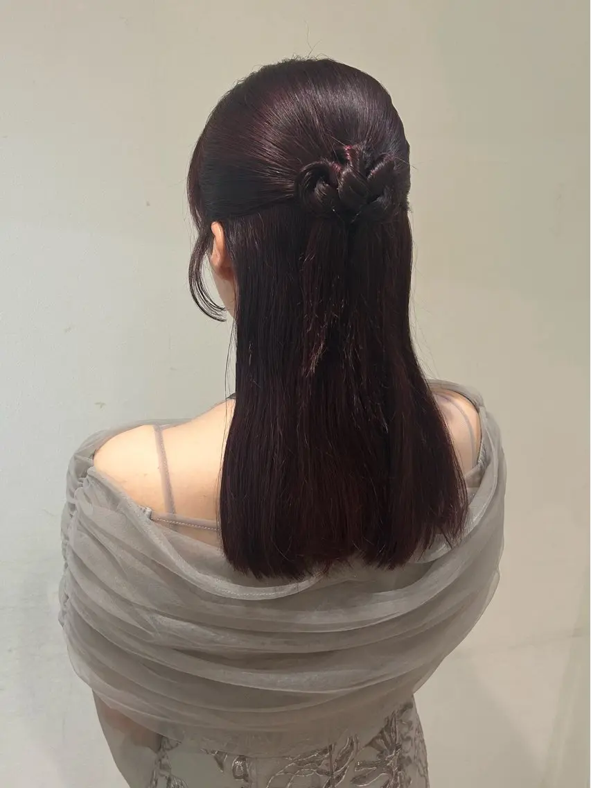 ミディアム ヘアアレンジ ヘアセット マツエク/men's /カラー🎀ヒカルのマツエク・マツパデザイン