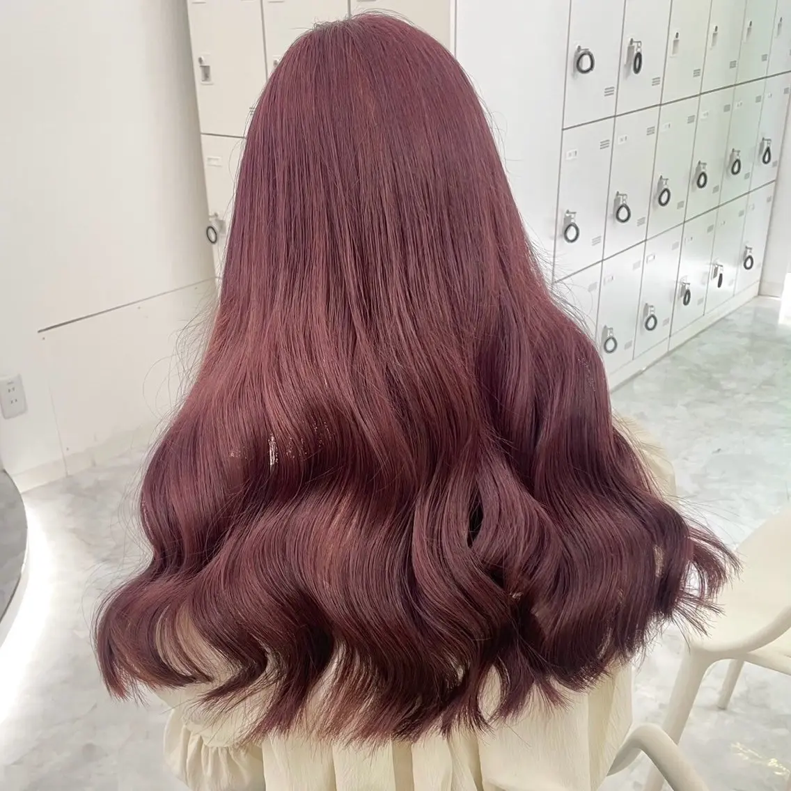 ロング カラー 韓国風艶髪🎀 暖色カラー🤍のヘアスタイル