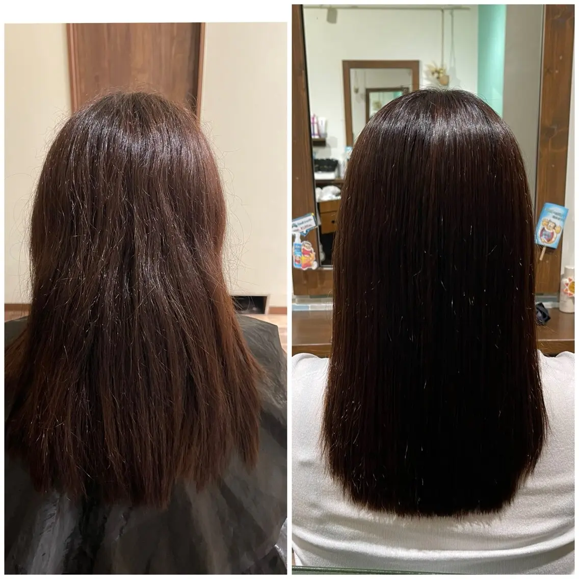 ロング 酸性ストレート 縮毛矯正 テライ ケイショウのヘアスタイル
