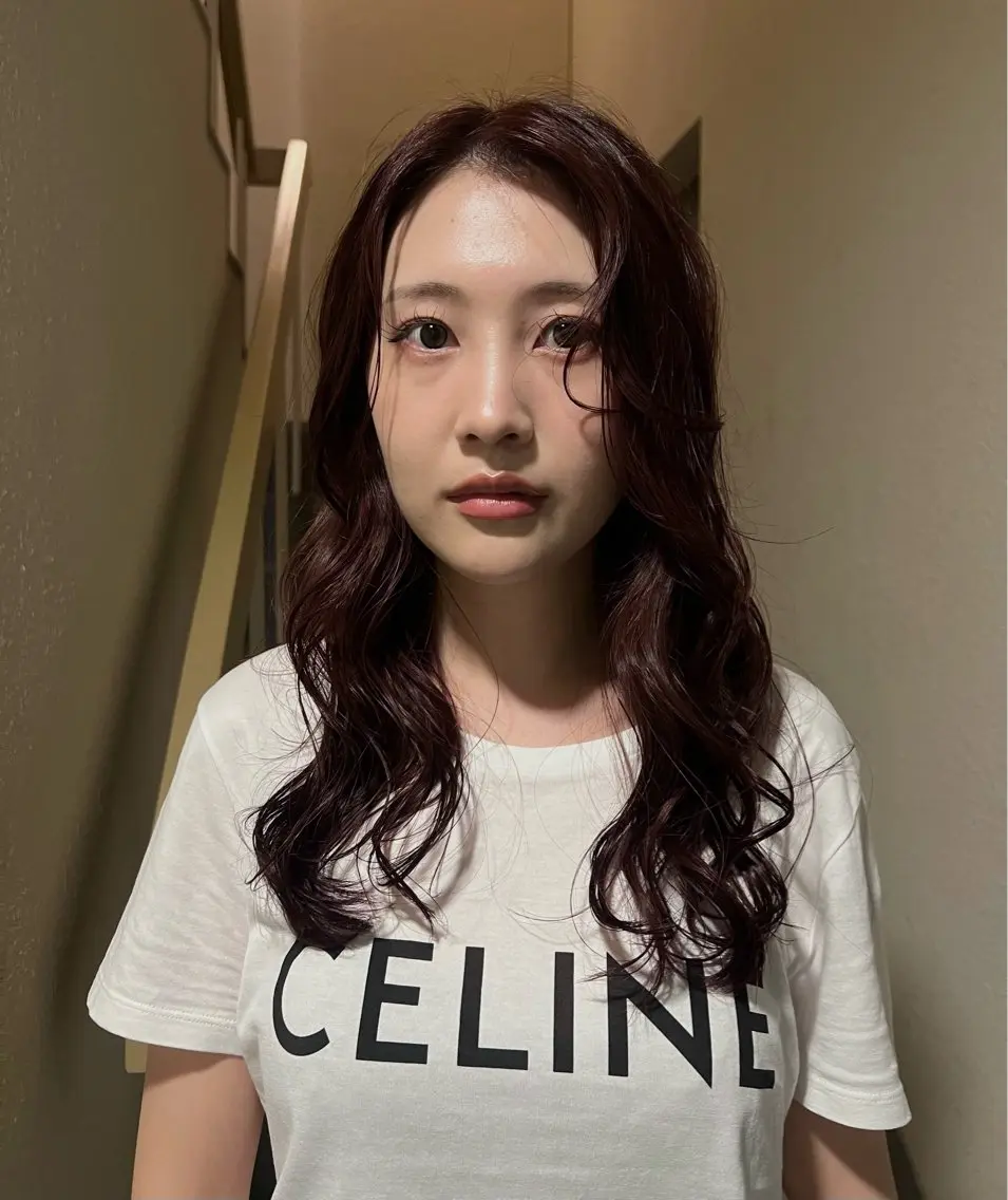 ロング カラー ブラウンカラー SIKI ゆうのヘアスタイル