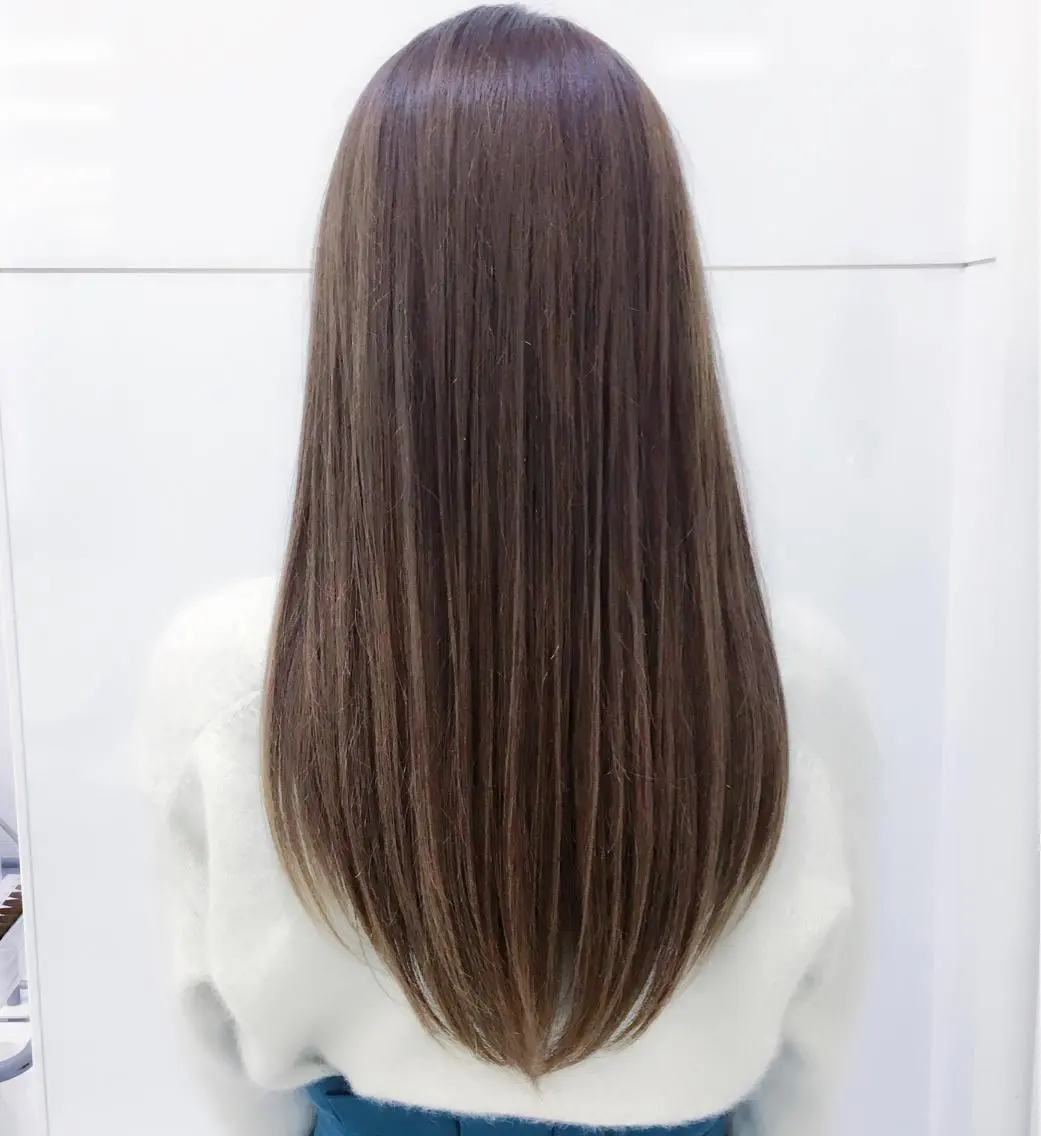 パーマ ストレートパーマ 趙 英来のヘアスタイル