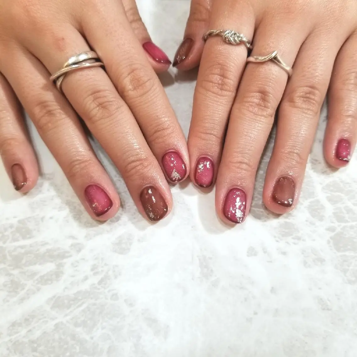ネイル ニュアンスネイル ハンドネイル nijiiro🌈 サトウのネイルデザイン