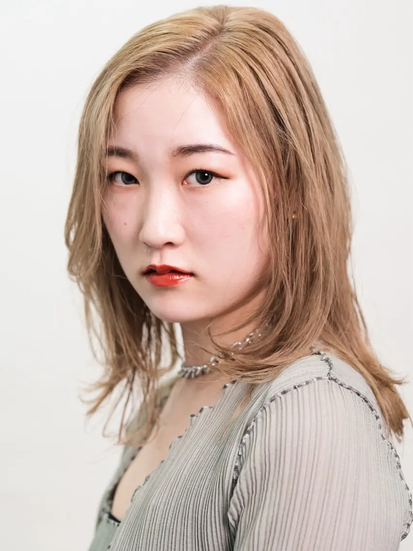 ミディアム カラー カット …a みおのヘアスタイル