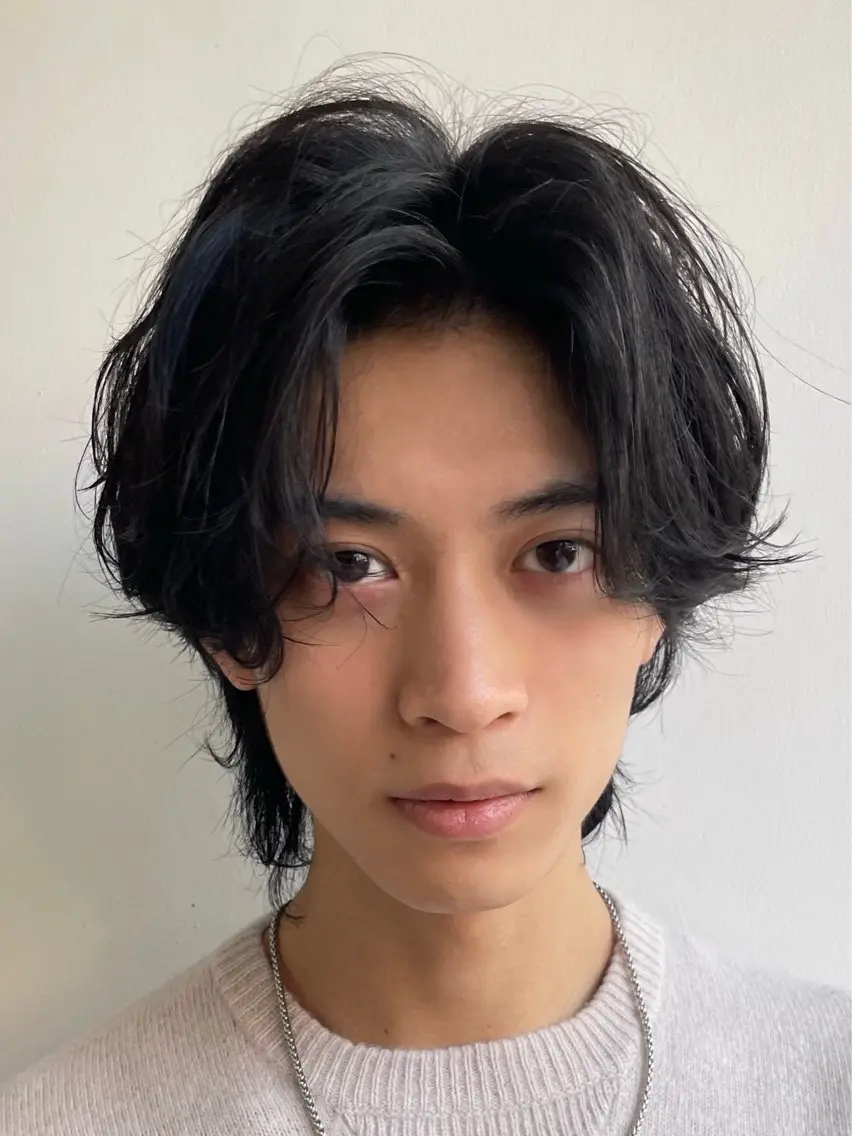 メンズ メンズ韓国風 マッシュ メンズパーマ ツーブロック カット パーマ shun 原宿/表参道のヘアスタイル