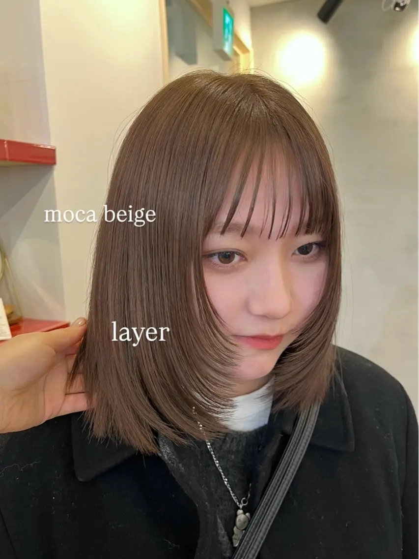 【🌈ダブルカラー🌈】似合わせカット✂️➕ブリーチ無し透明感カラー🩵➕ 髪質改善トリートメント🫧➕marbb付きの写真