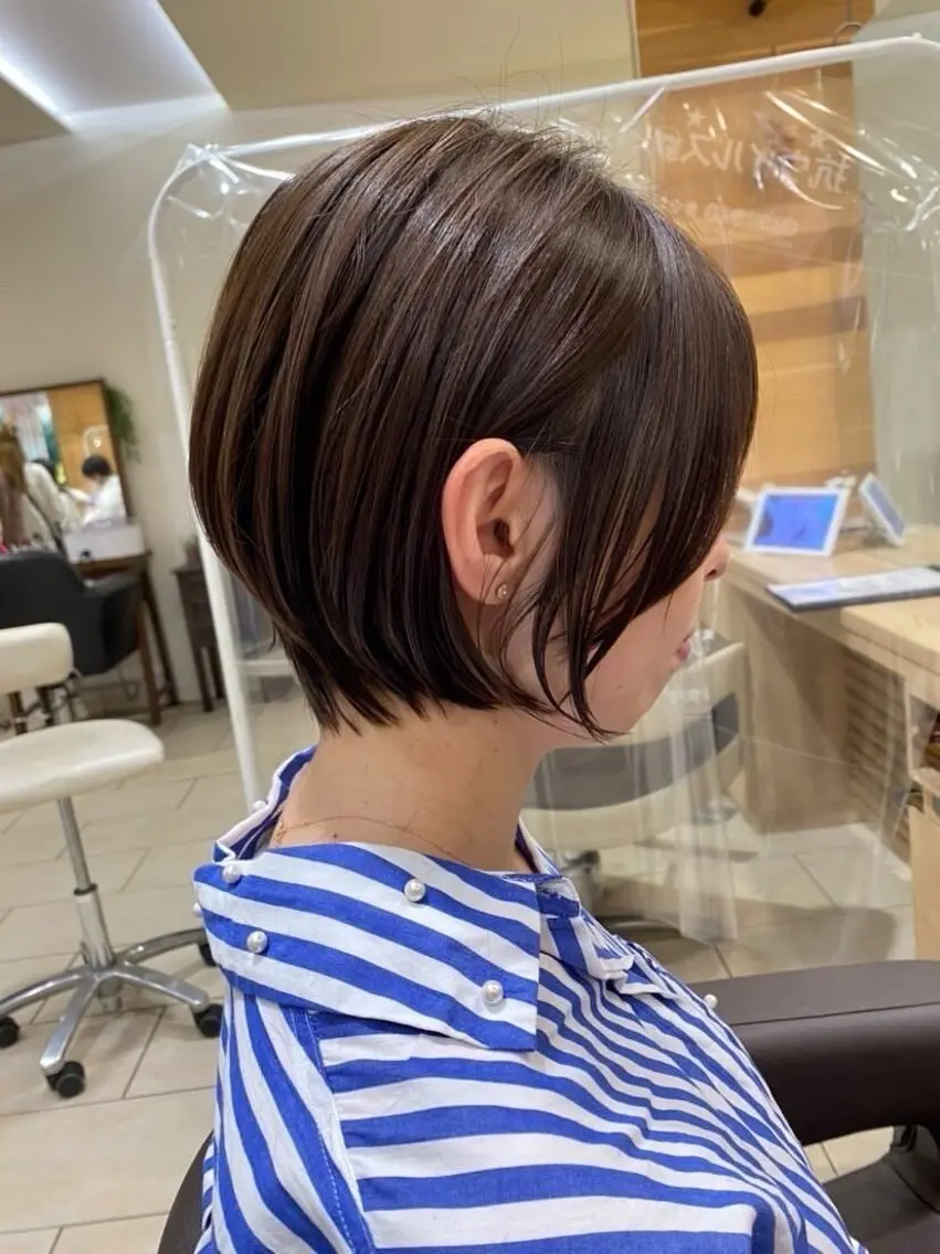 ショート カラー ハイライトカラー ハイライト 髪質改善 ショートヘア カット ヘアカラー トリートメント 内藤　宏紀 tidasmileのヘアスタイル