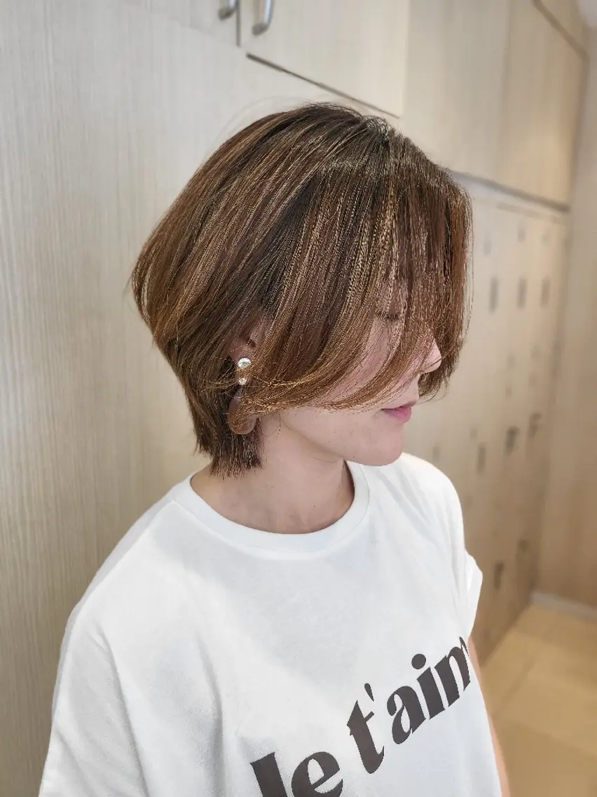 ショート カラー ヘアカラー トリートメント 社内カット講師・店長 菅原賢一のヘアスタイル