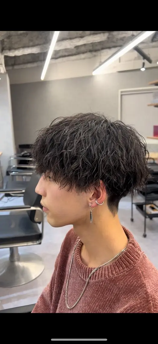 カット+ツイストスパイラル 【メンズ】の写真