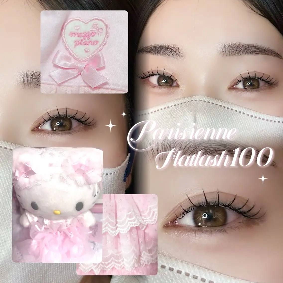 マツエク・マツパ マツエク 。ꕤ°₊sakura 束感まつ毛⊹𓈒✿のマツエク・マツパデザイン