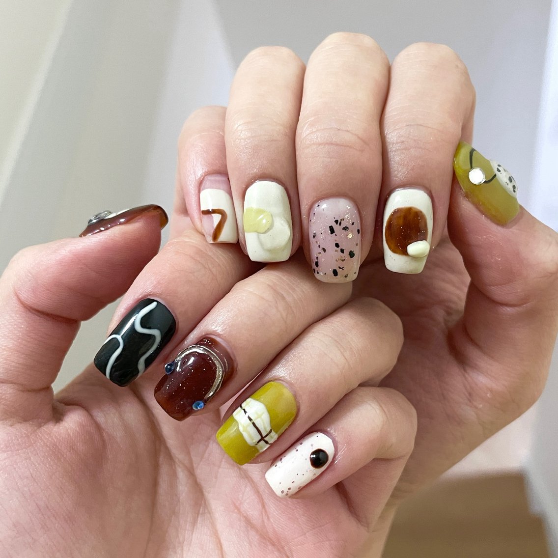 オフなし✨持ち込みデザイン💅(120分デザイン、パーツやり放題、ジェルオフ+500円)の写真
