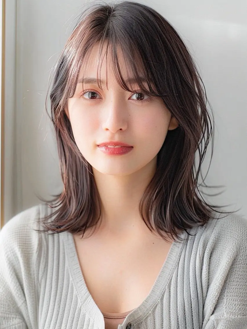 セミロング ヘアカラー トリートメント maison ema 🌸Nodokaのヘアスタイル