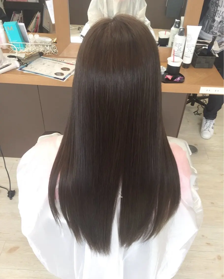 3回まで🆗酸性髪質改善ストレート+似合わせカット+1stepトリートメント26400→15400の写真