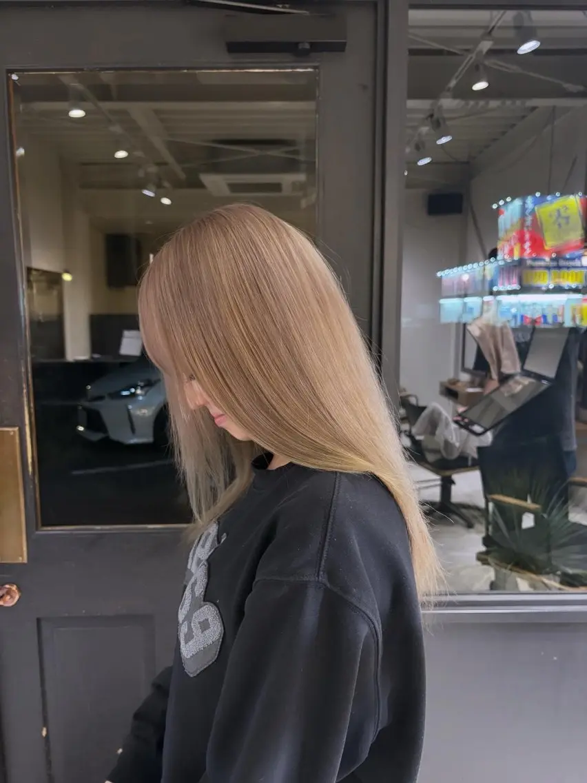 ロング ヘアカラー トリートメント ⠀ hinaのヘアスタイル