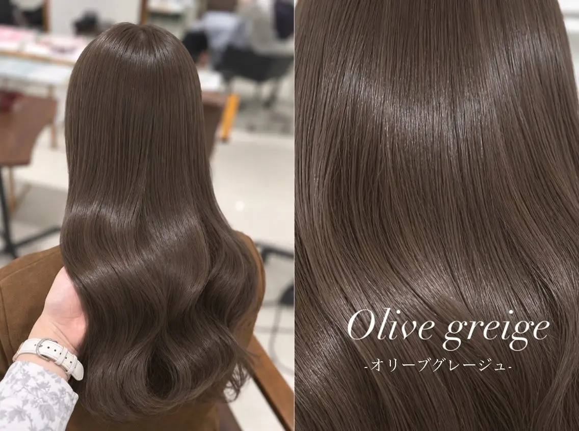 ロング ヘアカラー 巻ける🫧縮毛矯正 💞はな🎀のヘアスタイル