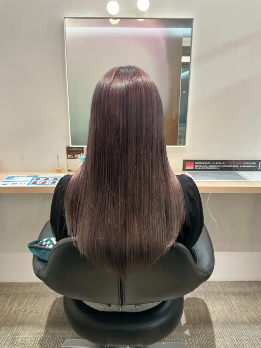 ロング カラー 謝花 卯依┆͓̽ モデル募集中🪽⋆꙳のヘアスタイル