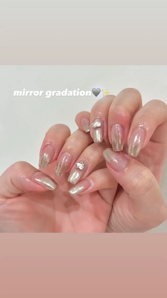 ネイル ハート 🎀チーク/ちゅるん 🫧chisa🎀のネイルデザイン