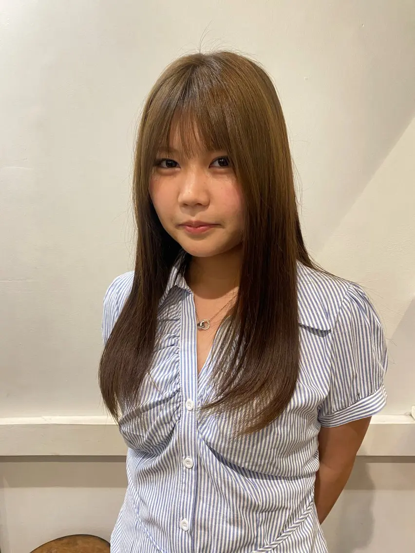 ロング ヘアカラー ソノダ リコのヘアスタイル