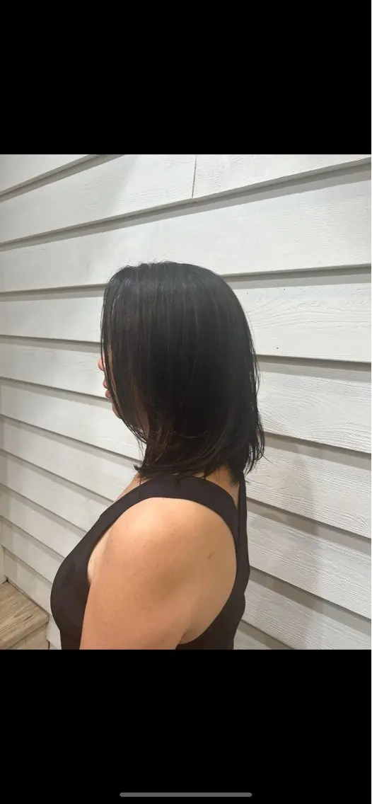 ミディアム かきあげバング 🍀似合わせカット 🍀柳澤里玖のヘアスタイル