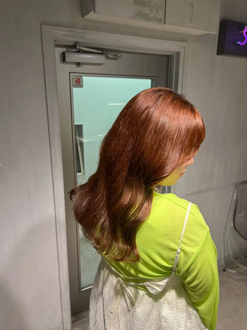 ロング カラー ヘアカラー トリートメント NANAMI🩵 大人可愛い韓国ヘアのヘアスタイル