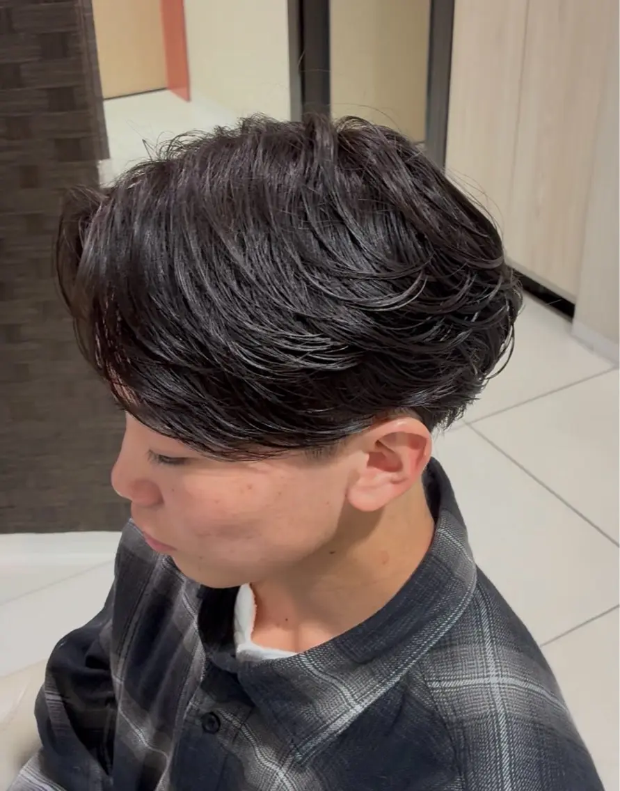 ショート カット パーマ トリートメント 毛流れパーマ職人 岡田大樹のヘアスタイル