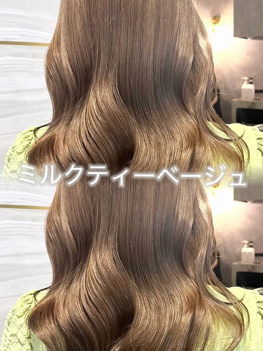 セミロング カラー カット ヘアカラー あみ/暗髪オリ ーブ特化🍃髪質改善のヘアスタイル
