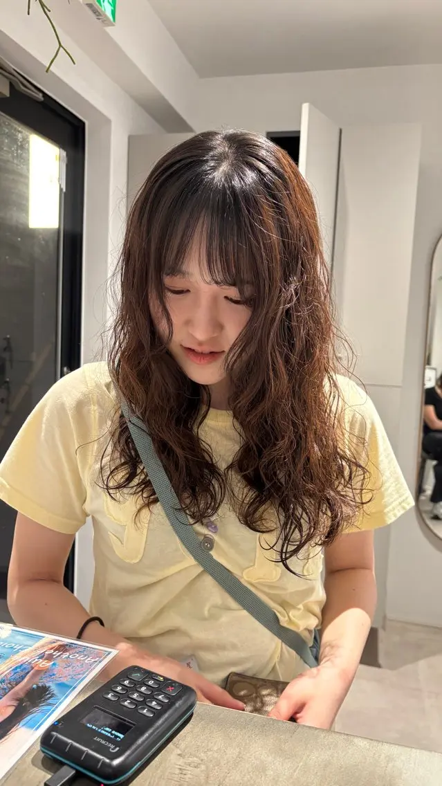 パーマ miyu /ショート /色素薄めOliveのヘアスタイル