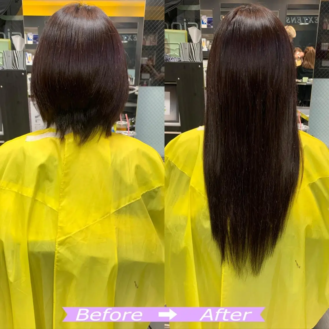 ロング カラー シールエクステ エクステ 韓国カラー/エクステ carryのヘアスタイル