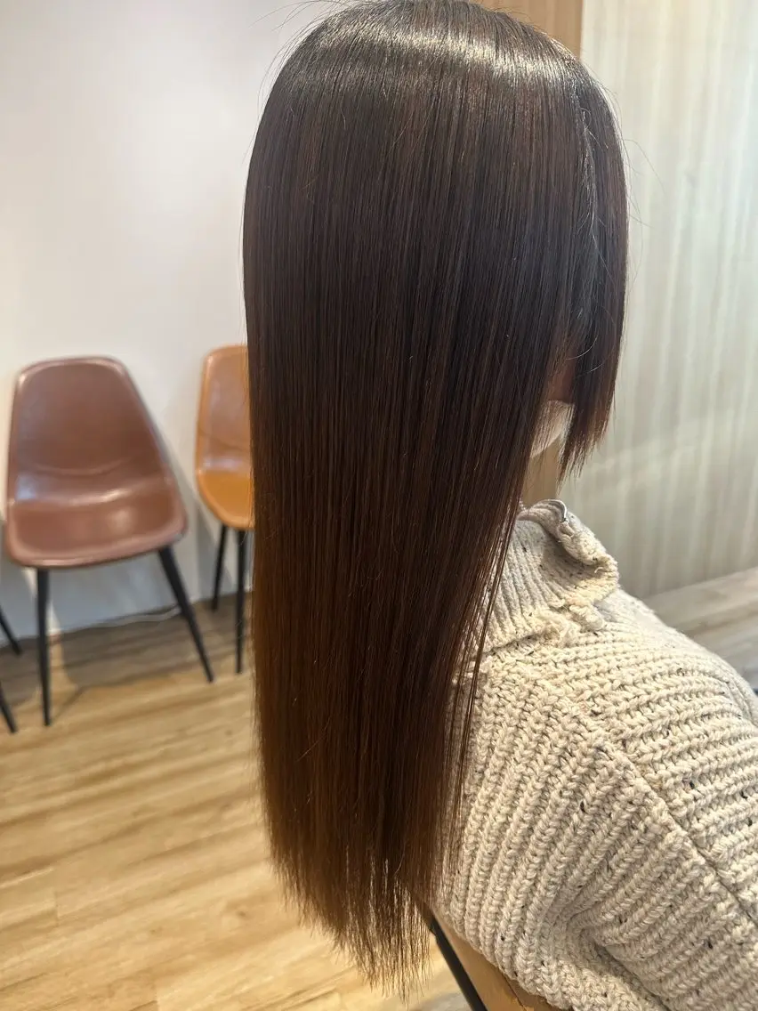 セミロング カット 縮毛矯正 ✨✂️Nori ✂️✨のヘアスタイル